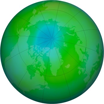 Arctic ozone map for 1982-09